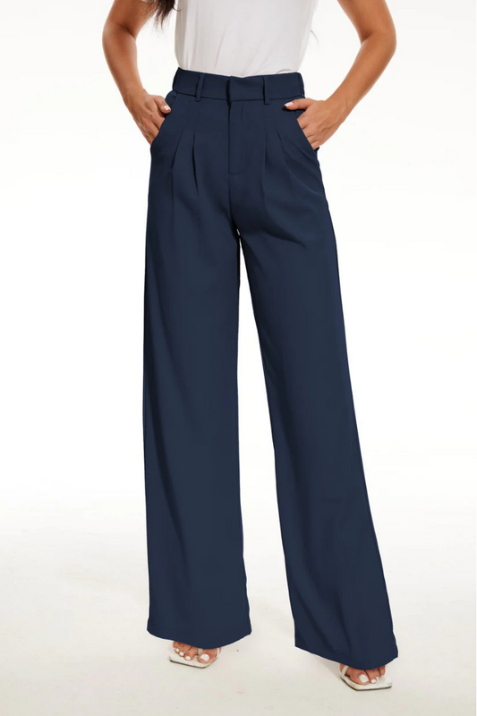 High-Waisted Wide-Leg Trousers for Women