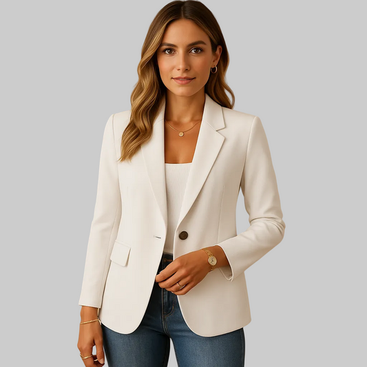 Women's Stretch Single-Breasted Tailored Blazer
