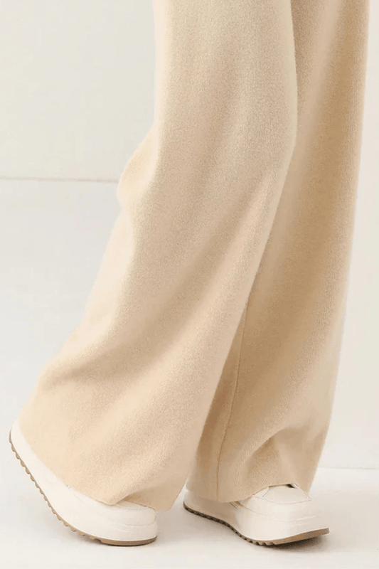 Elira High-Waisted Cashmere Pants for Women