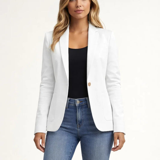 Slim-Fit Women's Blazer with Lapels